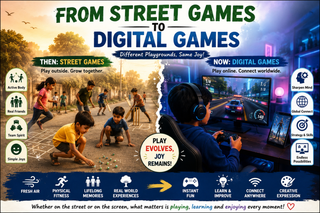 “Memories of childhood sport games: traditional street games compared with modern digital games